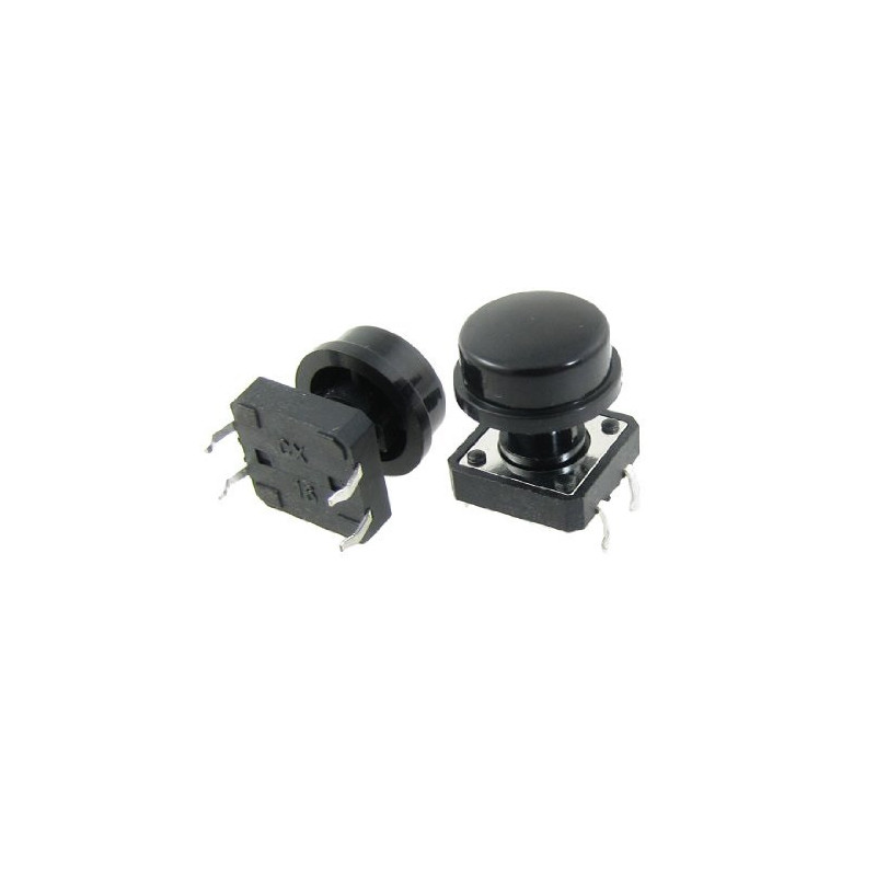 Pushbutton Mediano Negro PB-061BK