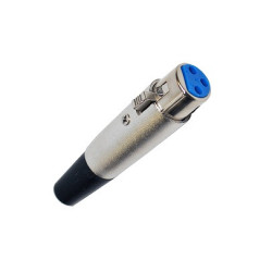 Conector Canon XLR hembra metalico jack CA-210ML