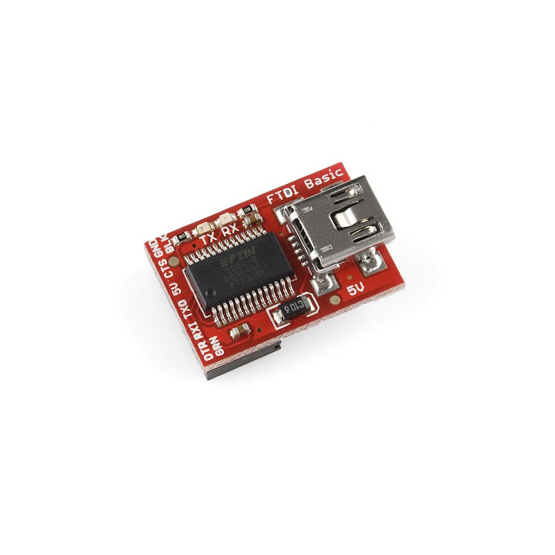 Mini USB a TTL Rojo FTDI232 DEV-09716