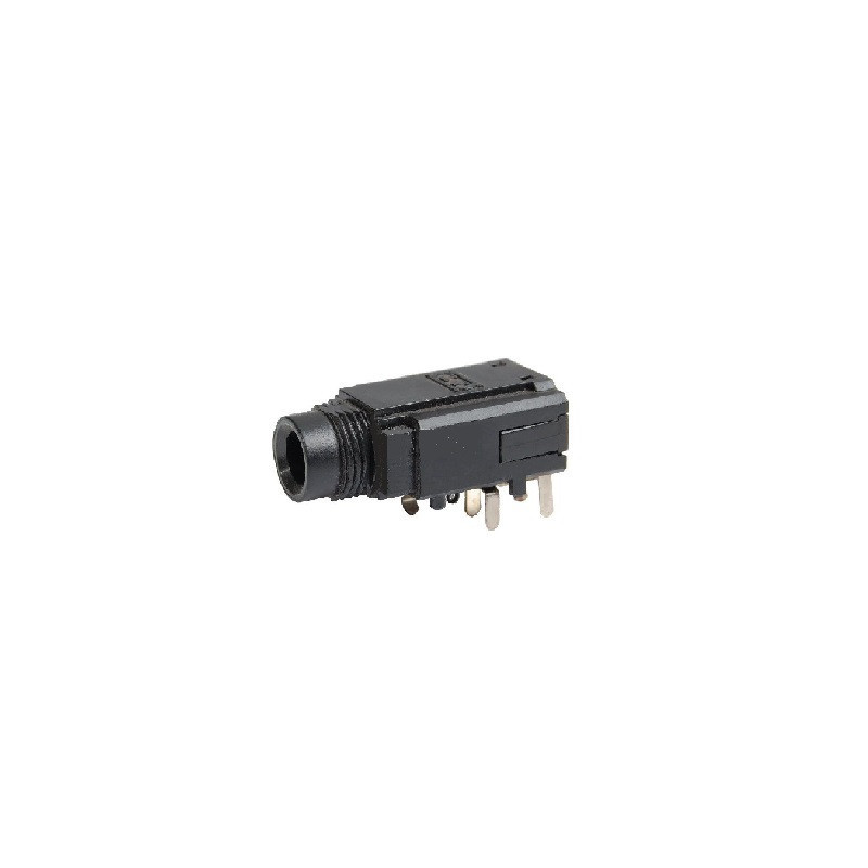 Jack 6.3mm placa negro CA-060PS