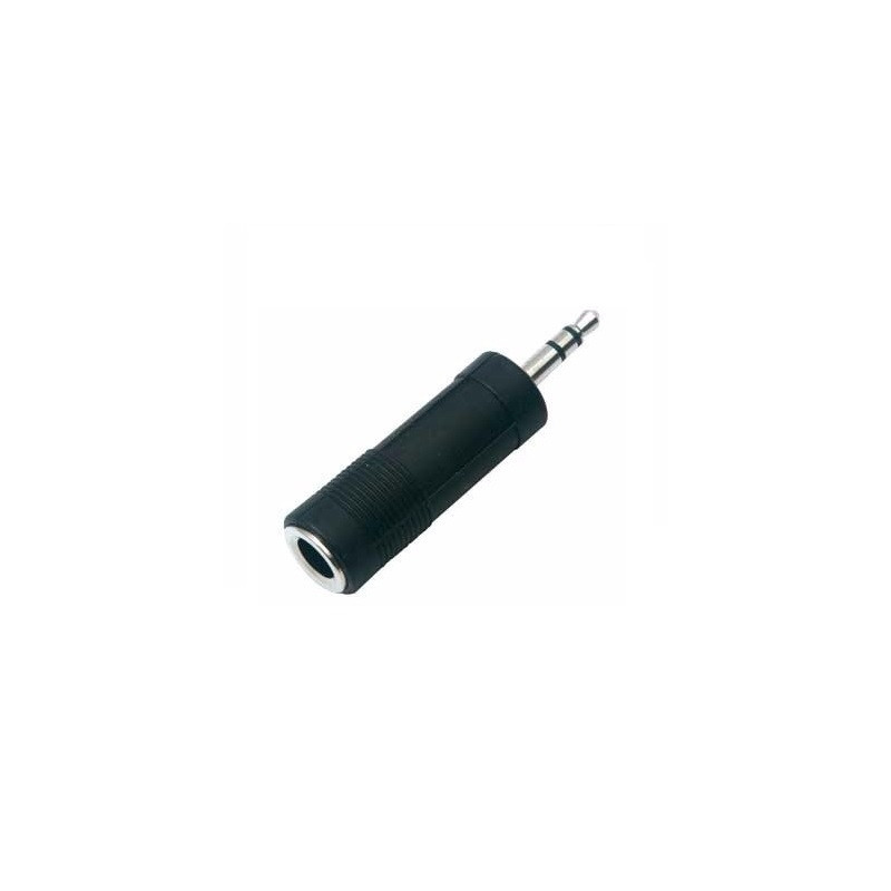 Jack 6.3mm a plug 3.5mm estereo plastico CA-050PS