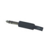 Plug TRS 6.3mm plastico estereo CA-095PS