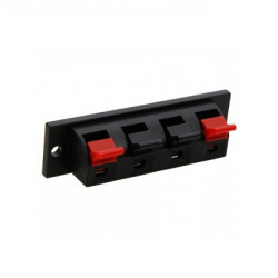 Conector tipo push para bocina de 4 puertos CA-225