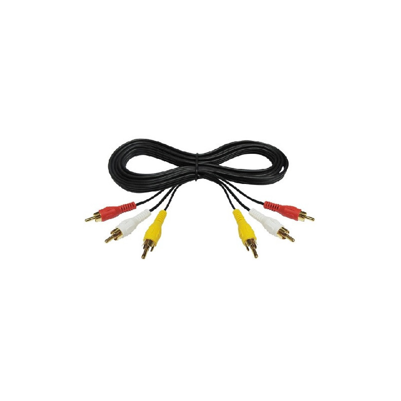 Cable 3 plug RCA- 3plug RCA 1.8m