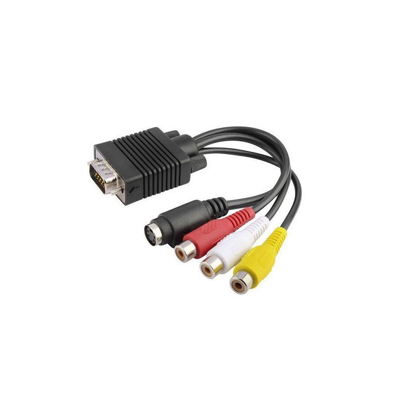 Cable VGA macho- RCA hembra