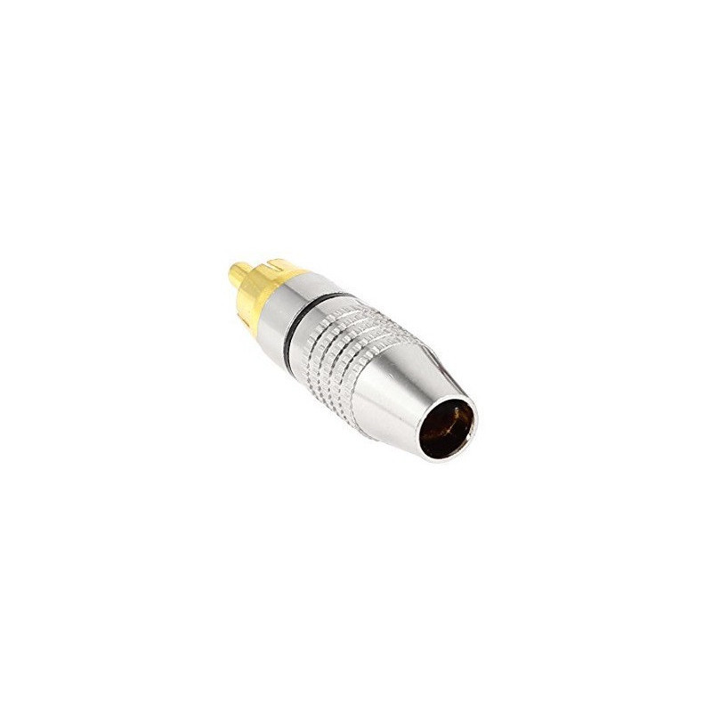 Plug RCA metalico negro CA-160MLBK