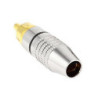 Plug RCA metalico negro CA-160MLBK