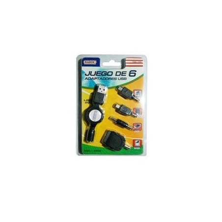 Juego de 6 adaptadores USB 700-105