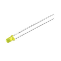 LED 3mm difuso amarillo