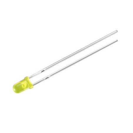 LED 3mm difuso amarillo