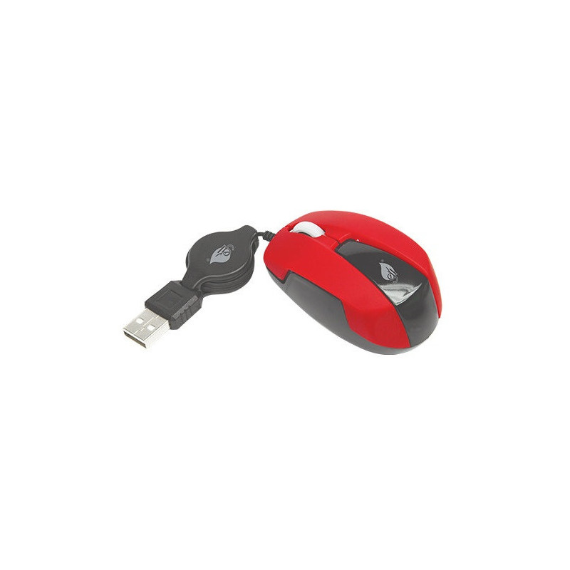 Mouse optico mini retractil con luz led