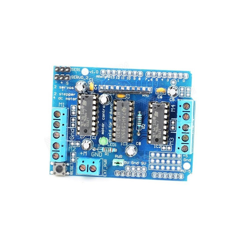 Shield arduino control motor DK Electronics motors