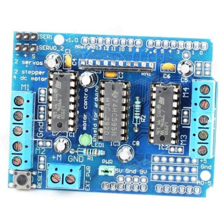 Shield arduino control motor DK Electronics motors