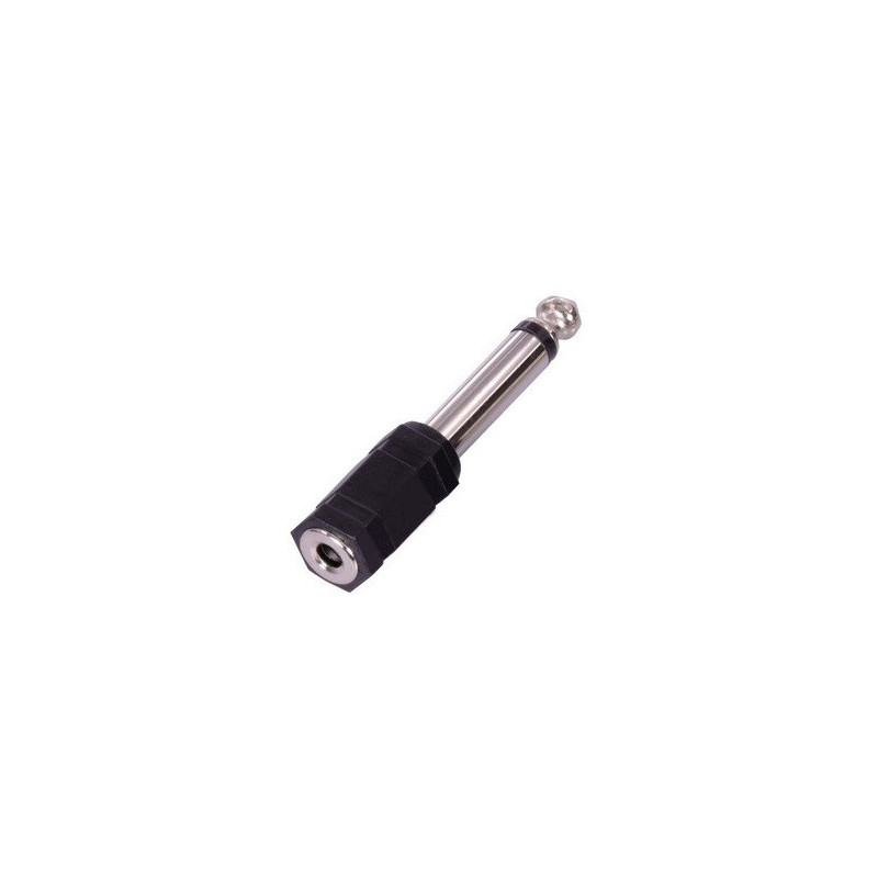 Jack 3.5mm a Plug TS 6.3mm mono plastico CA-085PS