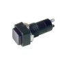 Pushbutton cuadrado negro plastico PB-105BK