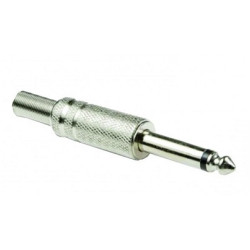 Plug TS 6.3mm metalico mono...