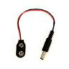 Broche portapilas 9V con plug invertido PP-9VP