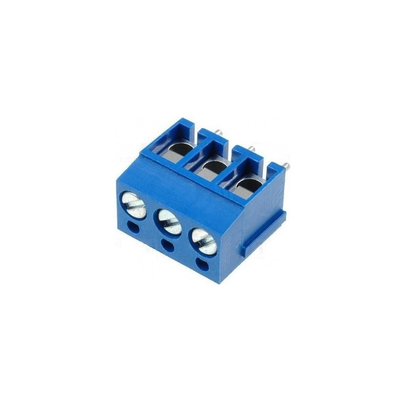 Borne 3 vias azul CB-025