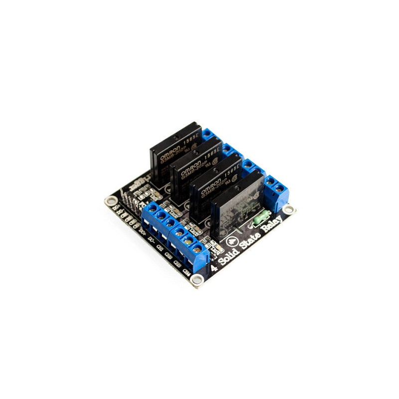 Módulo de 4 relevadores estado sólido