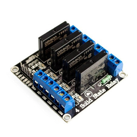 Módulo de 4 relevadores estado sólido