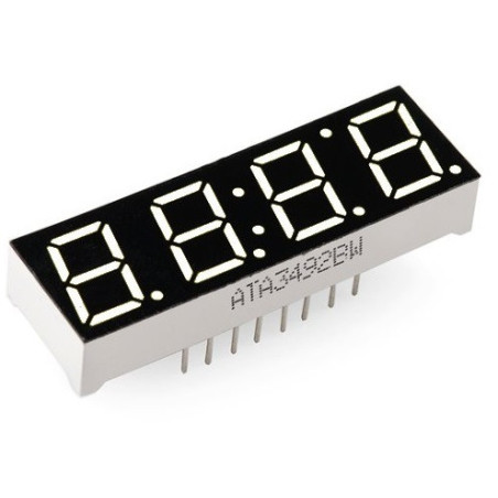 Display 7 seg cuadruple anodo comun para reloj