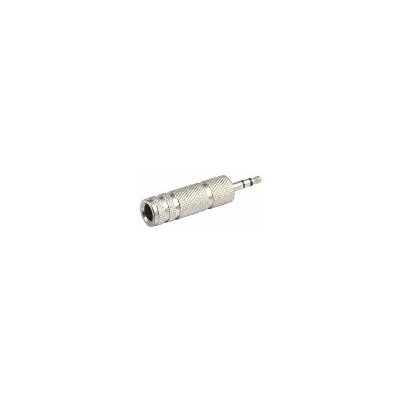 Jack 6.3mm a plug 3.5mm estereo metalico CA-052ML