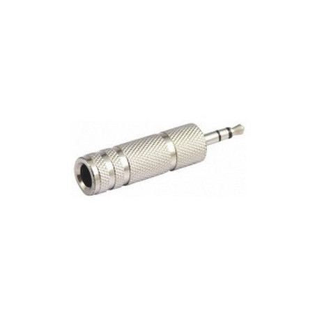 Jack 6.3mm a plug 3.5mm estereo metalico CA-052ML