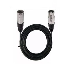 Extensión negra de plug Cannon a jack Cannon 4.5m