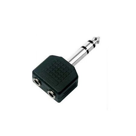 2 Jack Y 3.5mm a plug TRS 6.3mm estereo CA-131PS