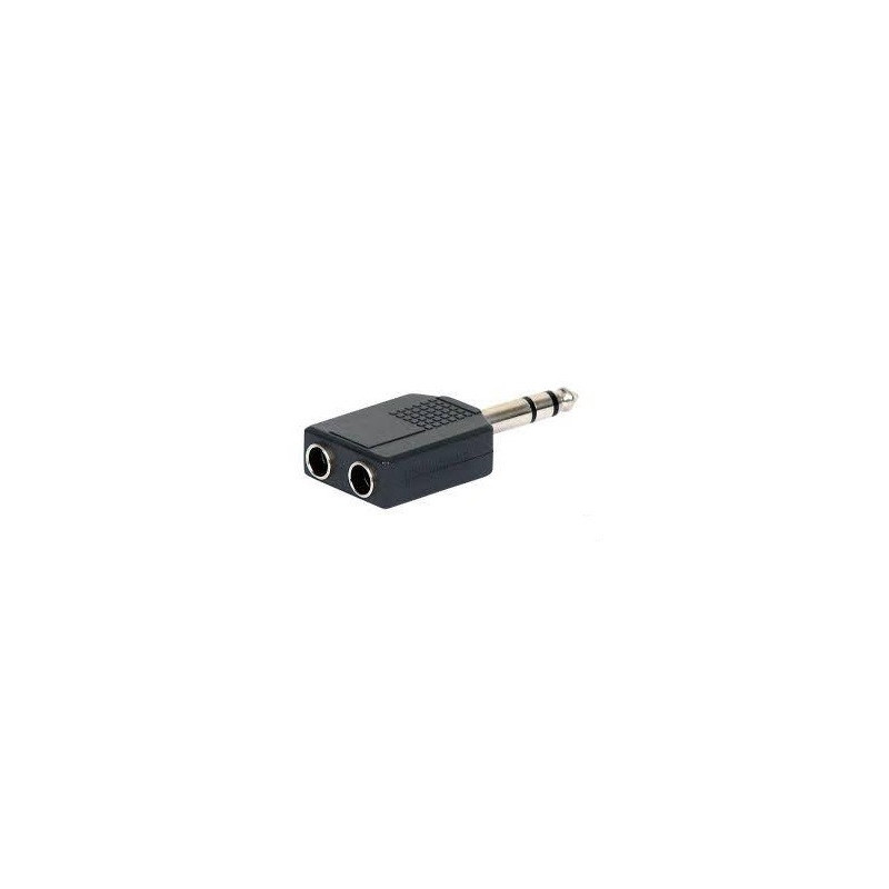 2 Jack Y 6.3mm a plug TRS 6.3mm estereo CA-132PS