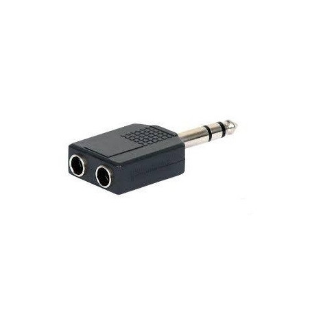 2 Jack Y 6.3mm a plug TRS 6.3mm estereo CA-132PS