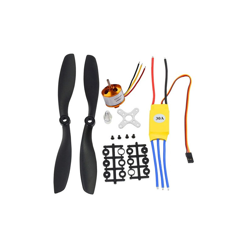 Kit Motor Brushless 4 helices para Drone ESC 30A