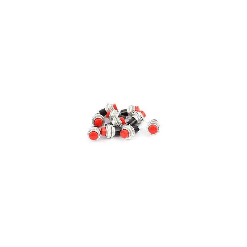 Pushbutton rojo redondo NA PB-076ARD