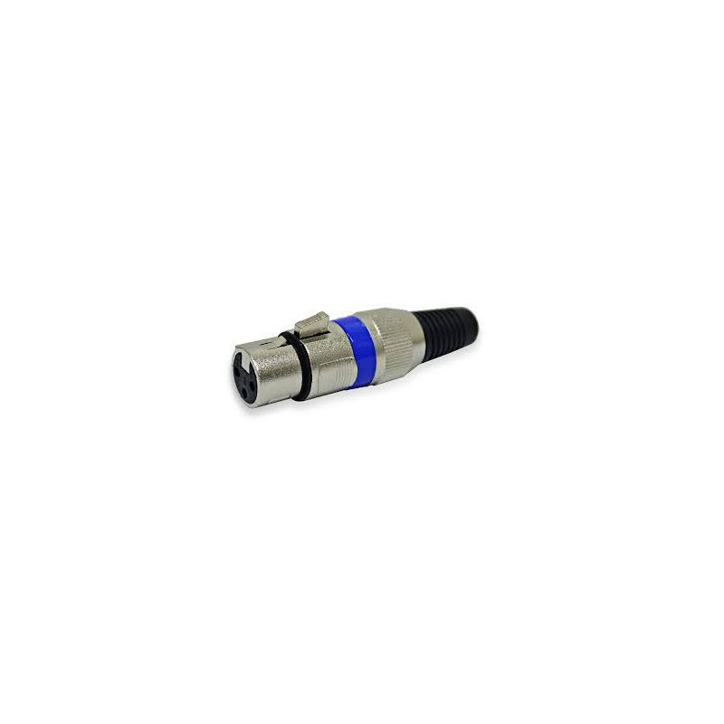 Conector Canon XLR hembra metalico jack CA-200ML