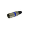 Conector Canon XLR macho metalico plug CA-205MLBL