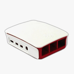 CASE Raspberry PI 4 rojo y...