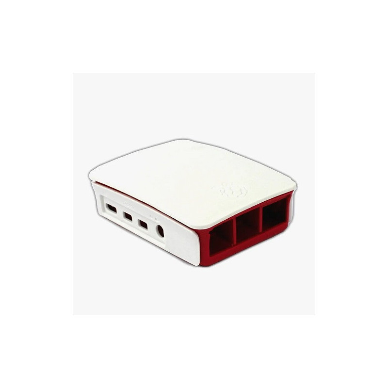 CASE Raspberry PI 4 rojo y blanco