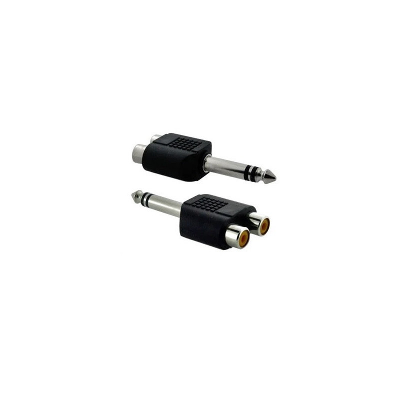 Jack Y RCA a plug TRS 6.3mm estereo CA-137PS