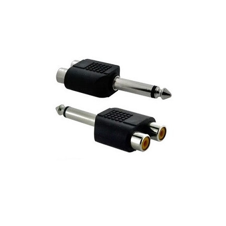 Jack Y RCA a plug TS 6.3mm mono CA-136PS