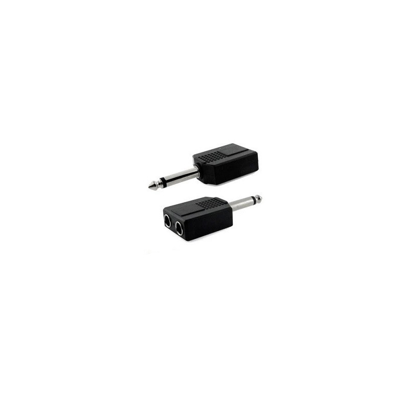 2 Jack Y 6.3mm a plug 6.3mm TS mono CA-129PS