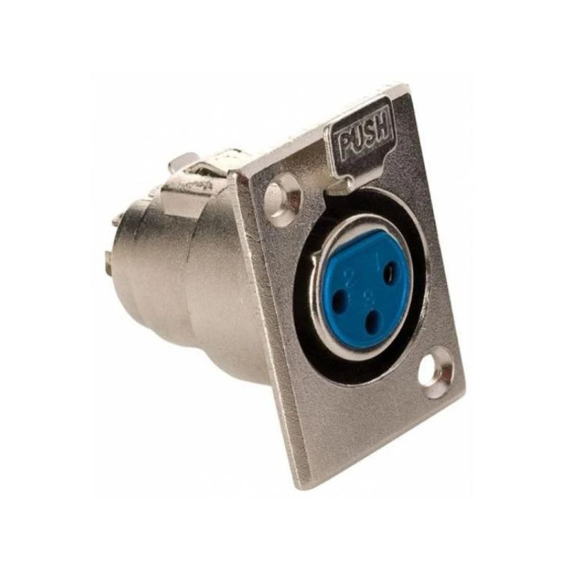 CA-217 Conector Canon hembra metalico para chasis