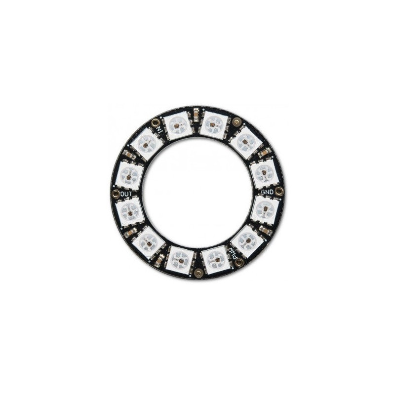 Neopixel anillo 12 LEDs 5050 RGB 1643