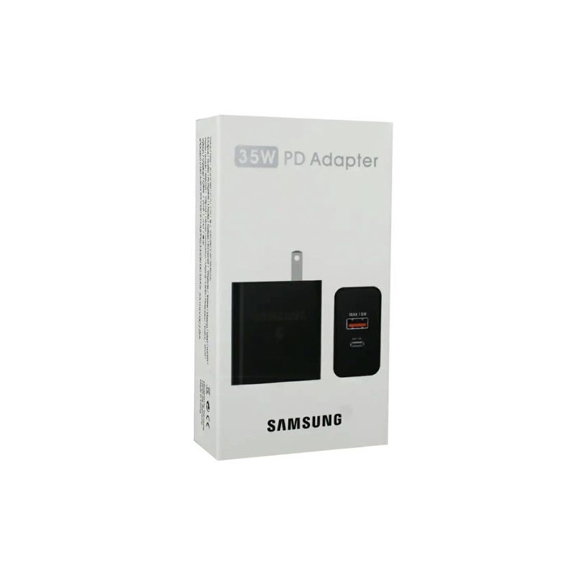 Cargador Celular doble USB y tipo C 35W