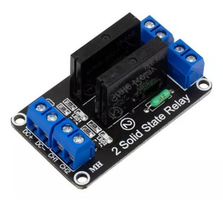 Modulo de 2 relevadores estado solido