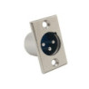 Conector XLR Canon macho para chasis CA-218