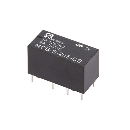 Relevador 5V 2P2T MCB-S-205-C-S