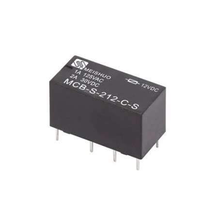 Relevador 12V 2P2T MCB-S-212-C-S