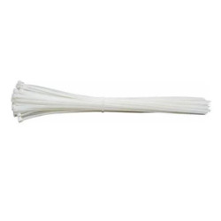 Cincho 30cm x 0.46cm blanco 50Pzs