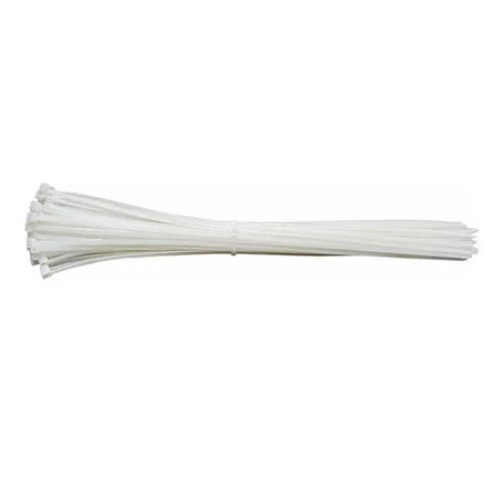 Cincho 30cm x 0.46cm blanco 50Pzs