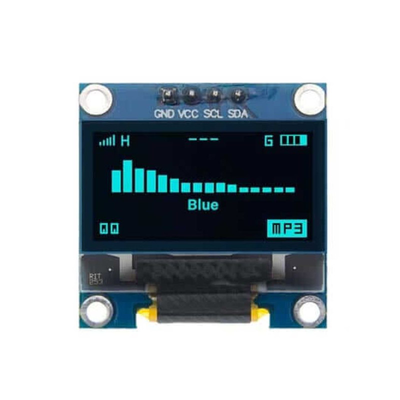 Display LCD OLED azul Grafico I2C 128x64